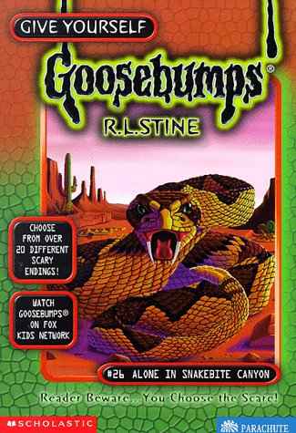 GYGB #26 ALONE IN SNAKEBITE CANYON – R.L.STINE [PB] | 9780590399975
