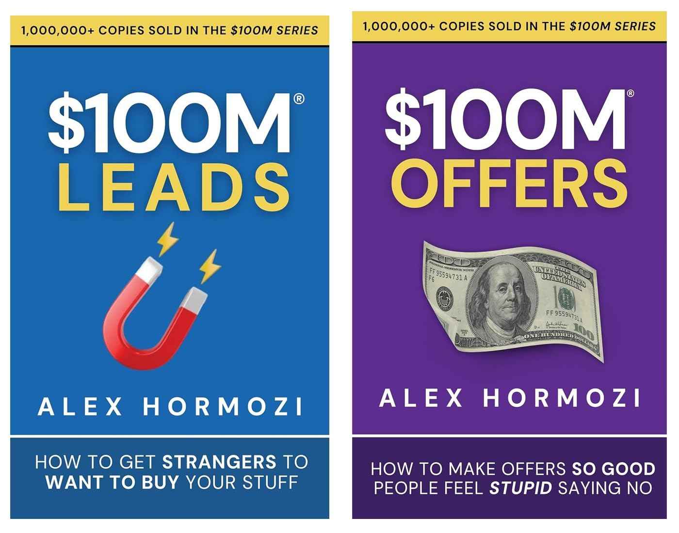 $100M Leads + $100M Offers Combo Set – Alex Hormozi books | 2-Book Bundle