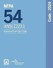 NFPA 54/ANSI Z223.1, National Fuel Gas Code, 2024 Edition | NFPA Format | 9781455930463 | Paperback
