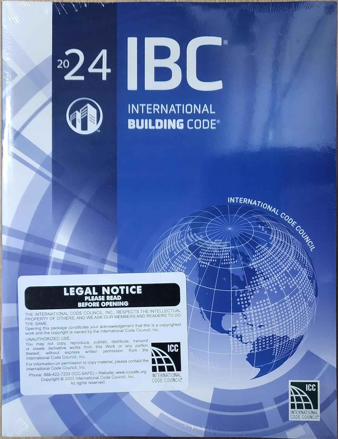 2024 International Building Code IBC – 1st Ed. International Code Council ICC Paperback |9781959851608|