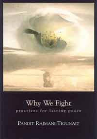 Front cover of the book 'why_we_fight-practices_for_lasting_peace' by Tigunait Rajmani Pandit.