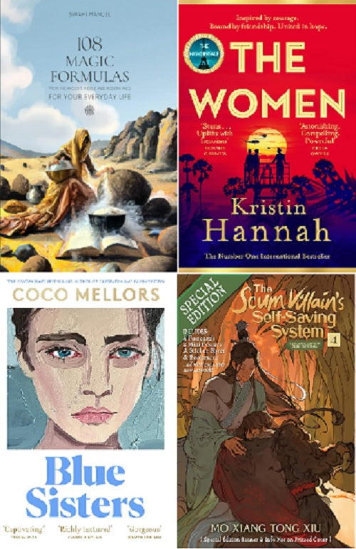 108 MAGIC FORMULAS  /  The Women /  Blue Sisters:/ The Scum Villain's Self-Saving System  4books set combo (paperback) image 1