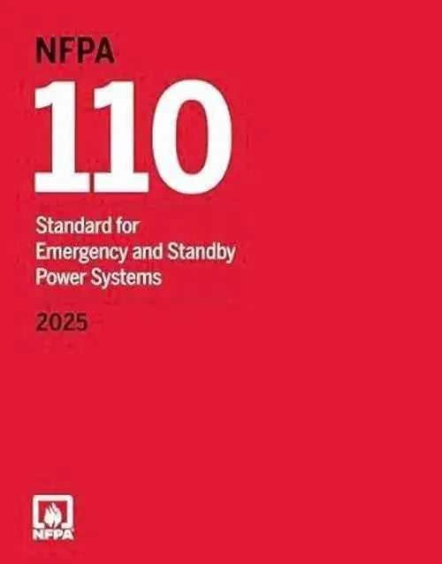 NFPA 110, Standard for Emergency and Standby Power Systems 2025... | NFPA Format | 9781455931569 | Paperback