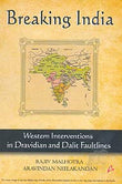 Front cover of the book 'BREAKING INDIA' by Rajiv Malhotra.