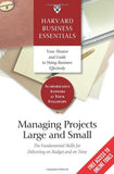 Front cover of the book 'HBE: MANAGING PROJECTS LARGE AND SMALL' by Na.