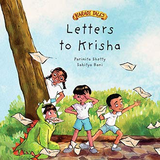 Front cover of the book 'Letters to Krisha' by Karadi Tales Company Private Limited.