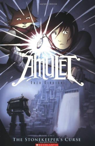 Front cover of the book 'Amulet Book #2: The Stonekeeper's Curse' by Kazu Kibuishi.