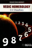 Front cover of the book 'Bharatiya Vidya Bhavan Vedic Numerology (A Treatise on Hindu Astronomy)' by G. V. Chaudhary.