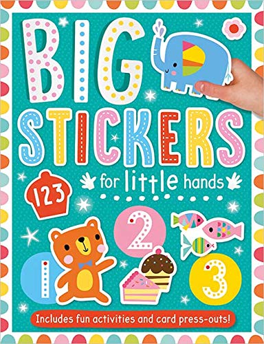 Front cover of the book 'Big Stickers for Little Hands 123' by Amy Boxshall.