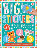 Front cover of the book 'Big Stickers for Little Hands 123' by Amy Boxshall.