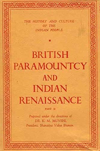 Front cover of the book 'British Paramountcy and Indian Renaissance, Part II (Vol 10)' by R. C. Majumdar.