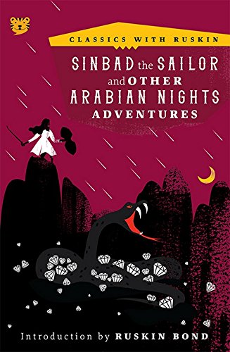 Front cover of the Paperback book 'SINBAD THE SAILOR AND OTHER ARABIAN NIGHTS ADVENTURES Ruskin Bond' by Ruskin Bond.