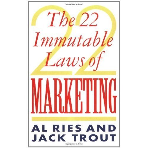 Front cover of the book 'The 22 Immutable Laws Of Marketing' by Ries, Al & Trout, Jack.