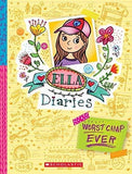 Front cover of the book 'ELLA DIARIES # 8 WORST CAMP EVER' by Meredith Costain.