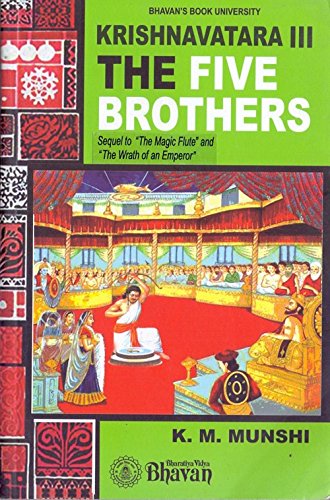 Front cover of the book 'Krishnavatara III The Five Brothers' by K.M. Munshi.