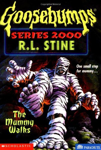Front cover of the book 'The Mummy Walks 16 Goosebumps Series 2000 One Small Step For Mummy' by R.l Stine.