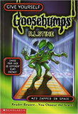 Front cover of the book 'GYGB #23 ZAPPED IN SPACE' by R.l Stine.