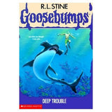 Front cover of the book 'Goosebumps Deep Trouble' by R.l Stine.