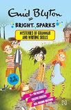 Front cover of the book 'Hachette India Mysteries of Grammar and Writing Skills' by Enid Blyton.