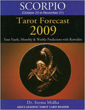 Front cover of the book 'Scorpio Tarot Forecast' by Pegasus.