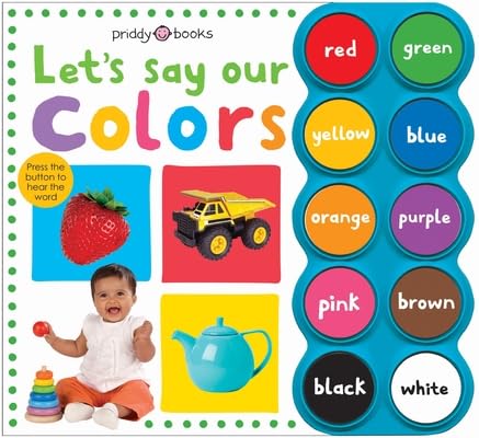 Front cover of the book 'Simple First Words Let's Say Our Colors' by Roger Priddy.