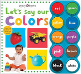 Front cover of the book 'Simple First Words Let's Say Our Colors' by Roger Priddy.