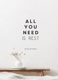 Front cover of the book 'All You Need is Rest' by Mita Mistry.