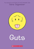 Front cover of the book 'Guts' by Raina Telgemeier.