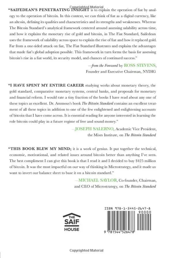 The Bitcoin Standard +  The Fiat Standard : paperback image 5