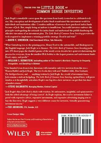 The Little Book Of Common Sense Investing (Paperback) - John C. Bogle