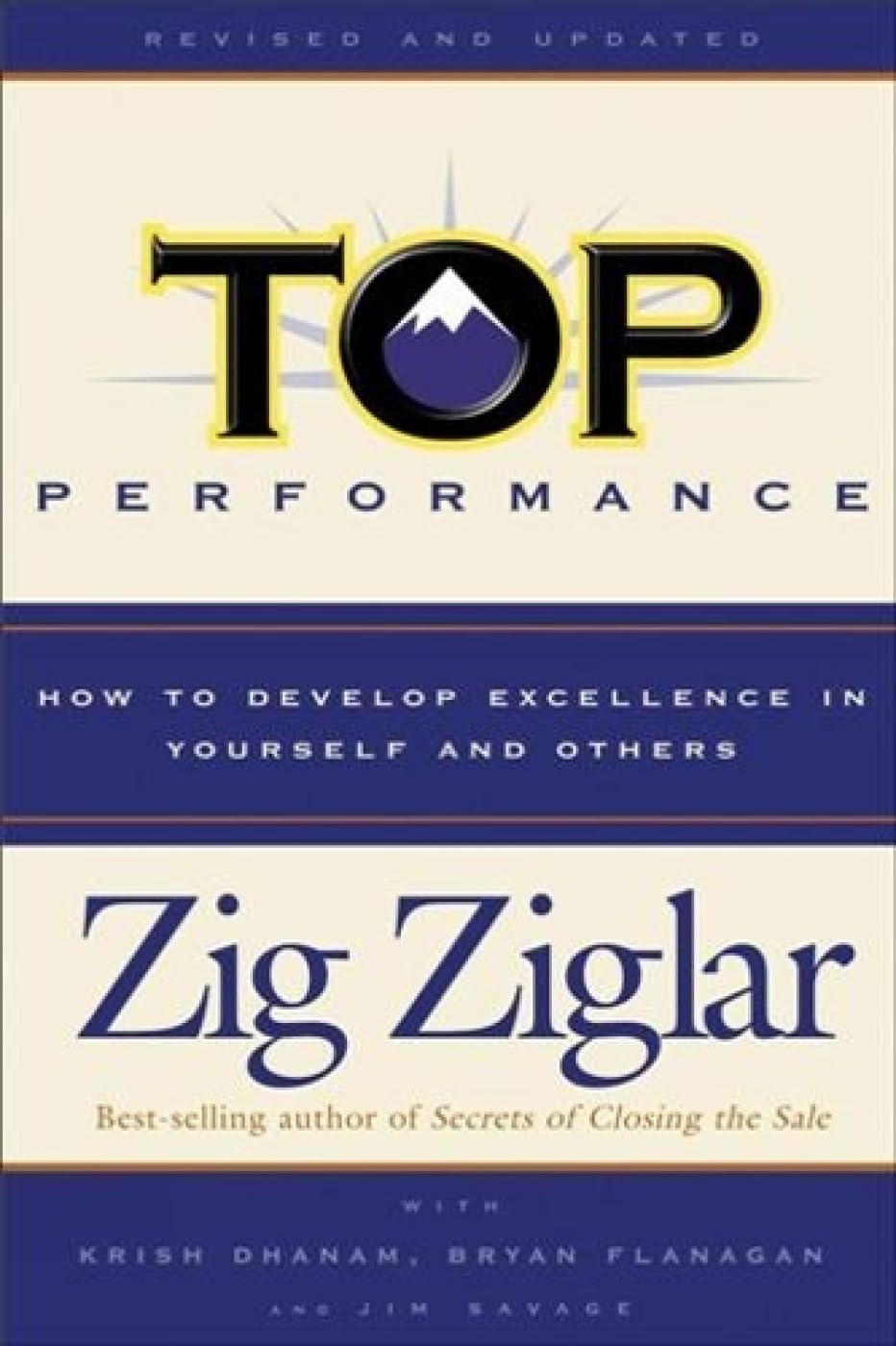 Front cover of the book 'Top Performance' by Zig Ziglar.