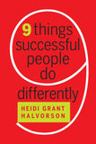 Front cover of the book 'Nine Things Successful People Do Differently' by Halvorson, Heidi Grant.