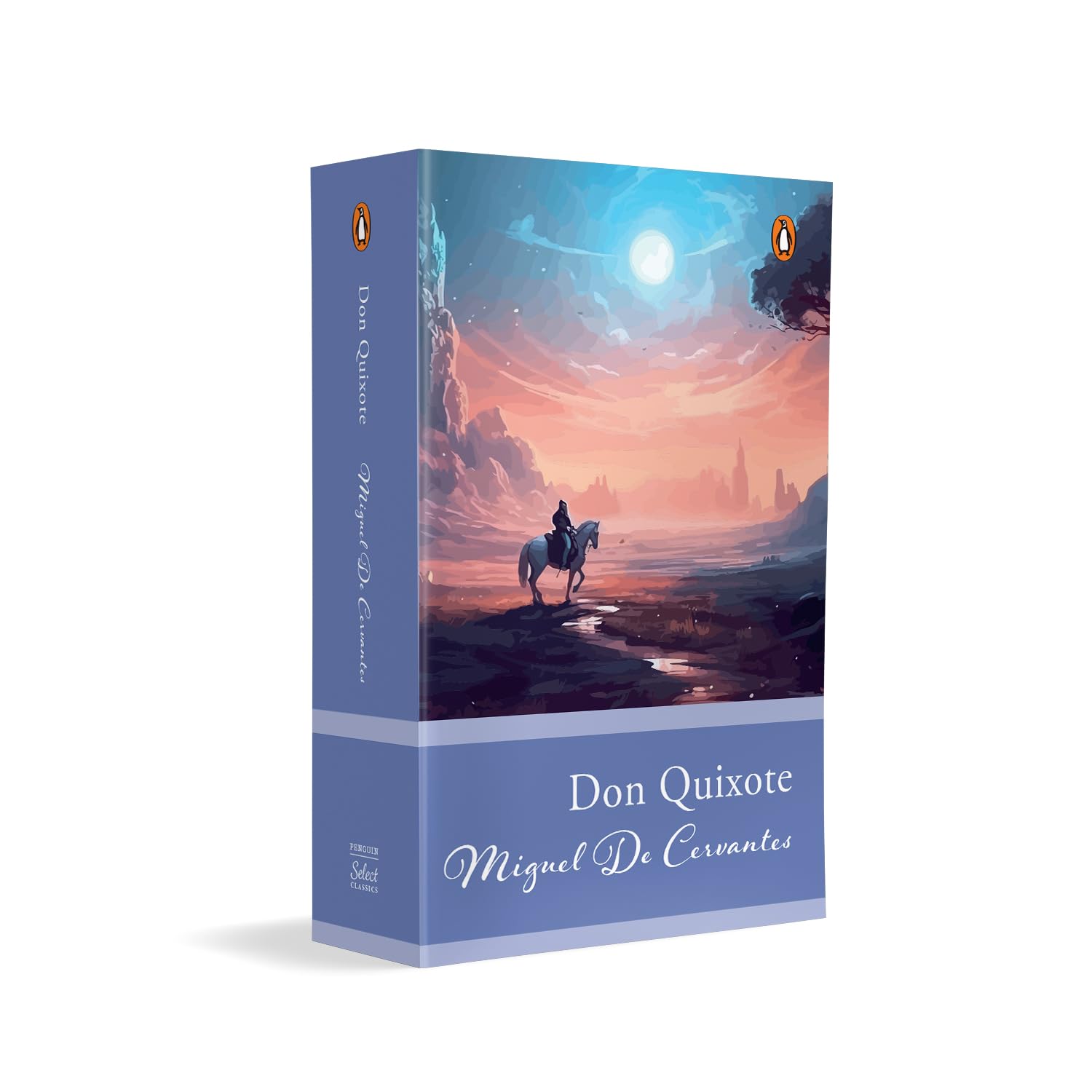 Front cover of the book 'Don Quixote (PB) (Select Classics)' by Miguel De Cervantes Saavedra.