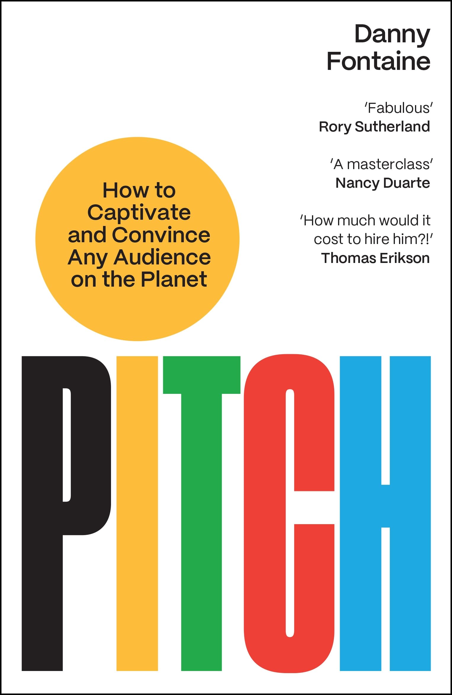 Front cover of the book 'Pitch' by Danny Fontaine.