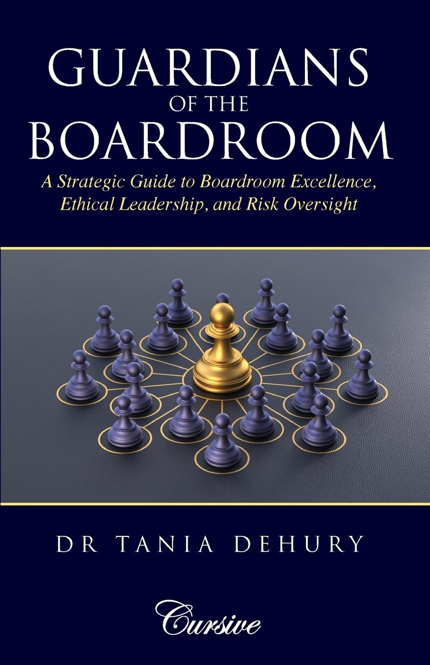Front cover of the book 'Guardians of the Boardroom' by Dr Tania Dehury.