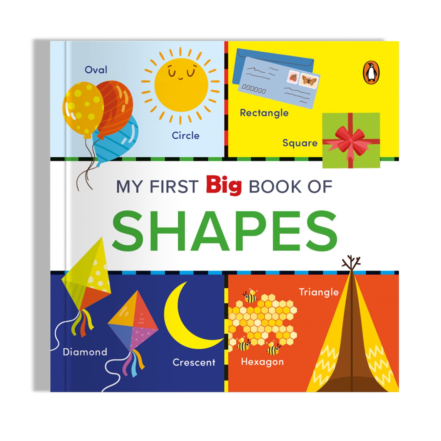Front cover of the Board Book book 'My First Big Book of Shapes: Illustrated Board Book of Shapes for PreSchool Kids, Toddlers | Book for 1+ [Penguin Early' by Penguin.