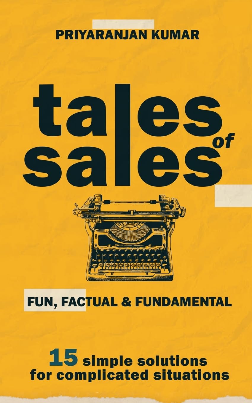 Front cover of the book 'Tales of Sales' by Priyaranjan Kumar.