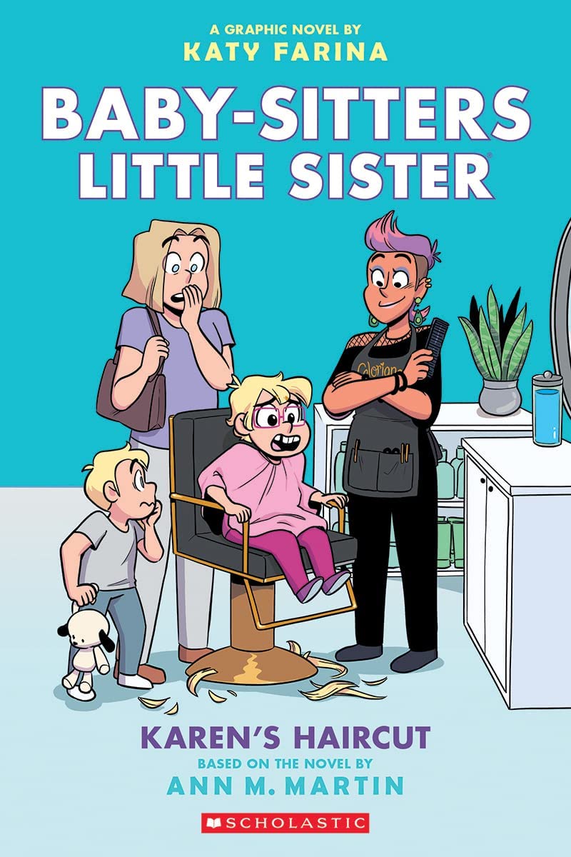 Front cover of the book 'Karens Haircut: A Graphic Novel' by Ann M Martin.