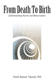 Front cover of the book 'From Death to Birth: Understanding Karma and Reincarnation' by Tigunait Rajmani Pandit.