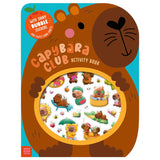 Front cover of the book 'Capybara Club Activity Book' by Amber Oliver.