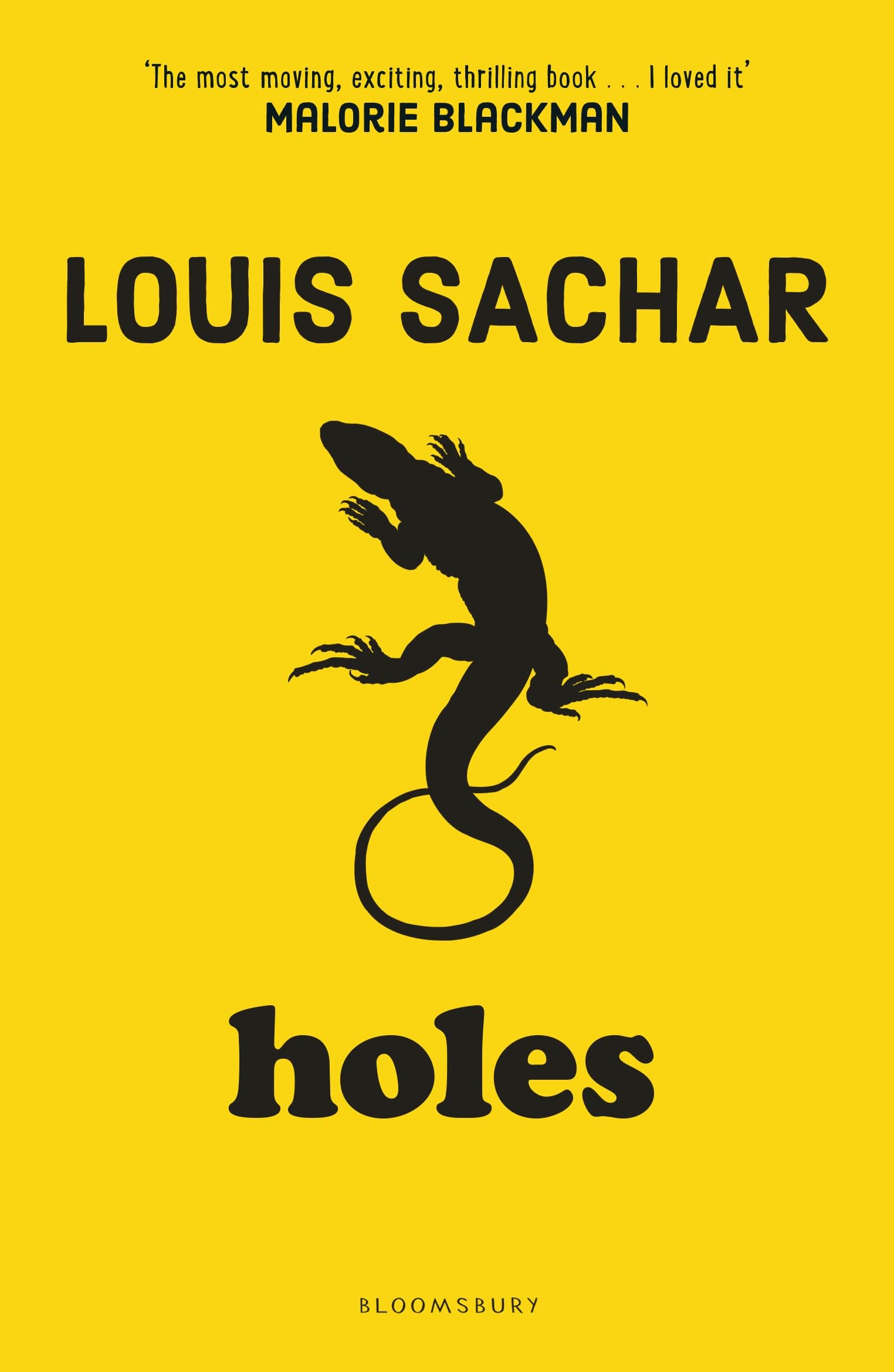 Front cover of the Paperback book 'Holes' by Louis Sachar.