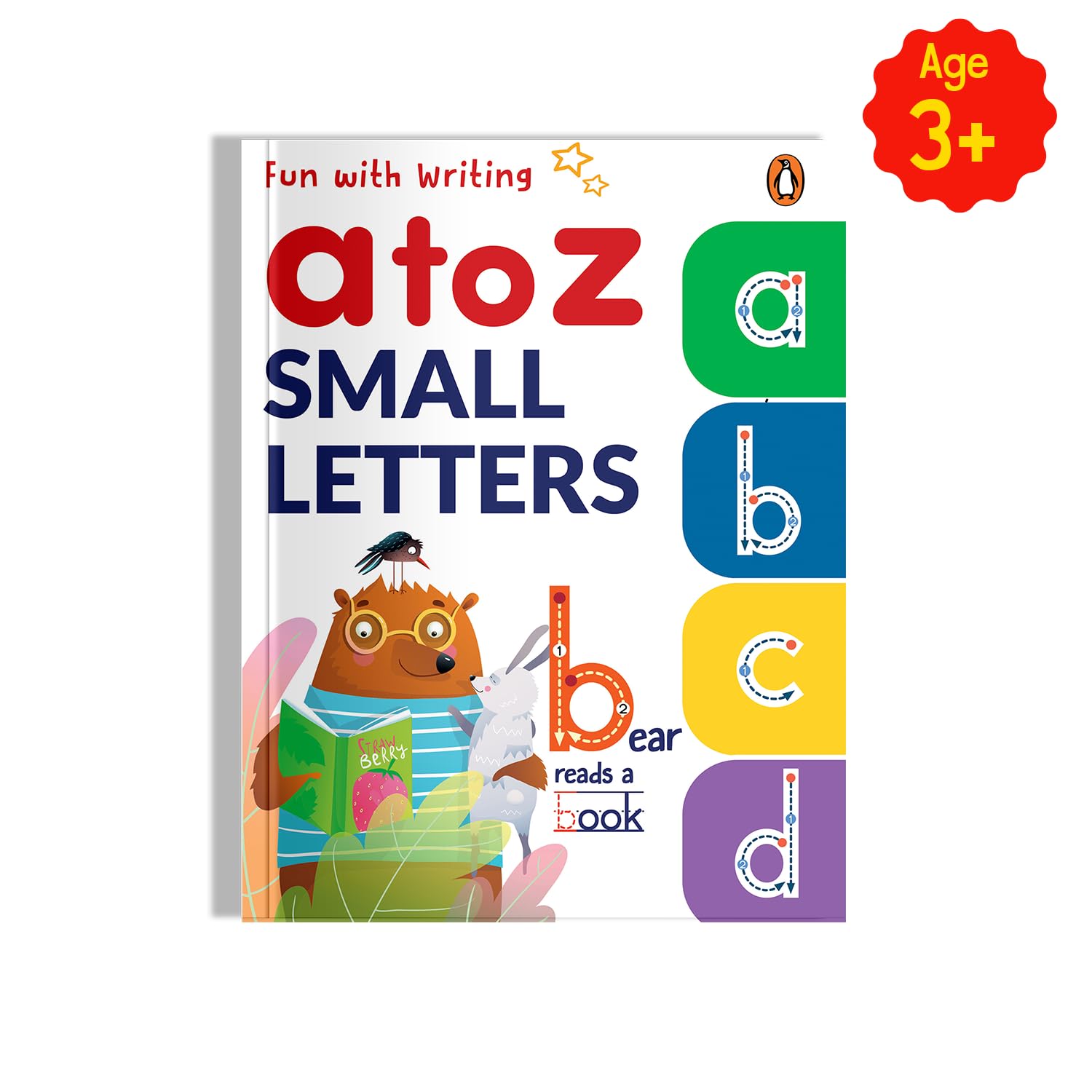 Front cover of the book 'Fun with Writing: Small Letters' by Penguin.