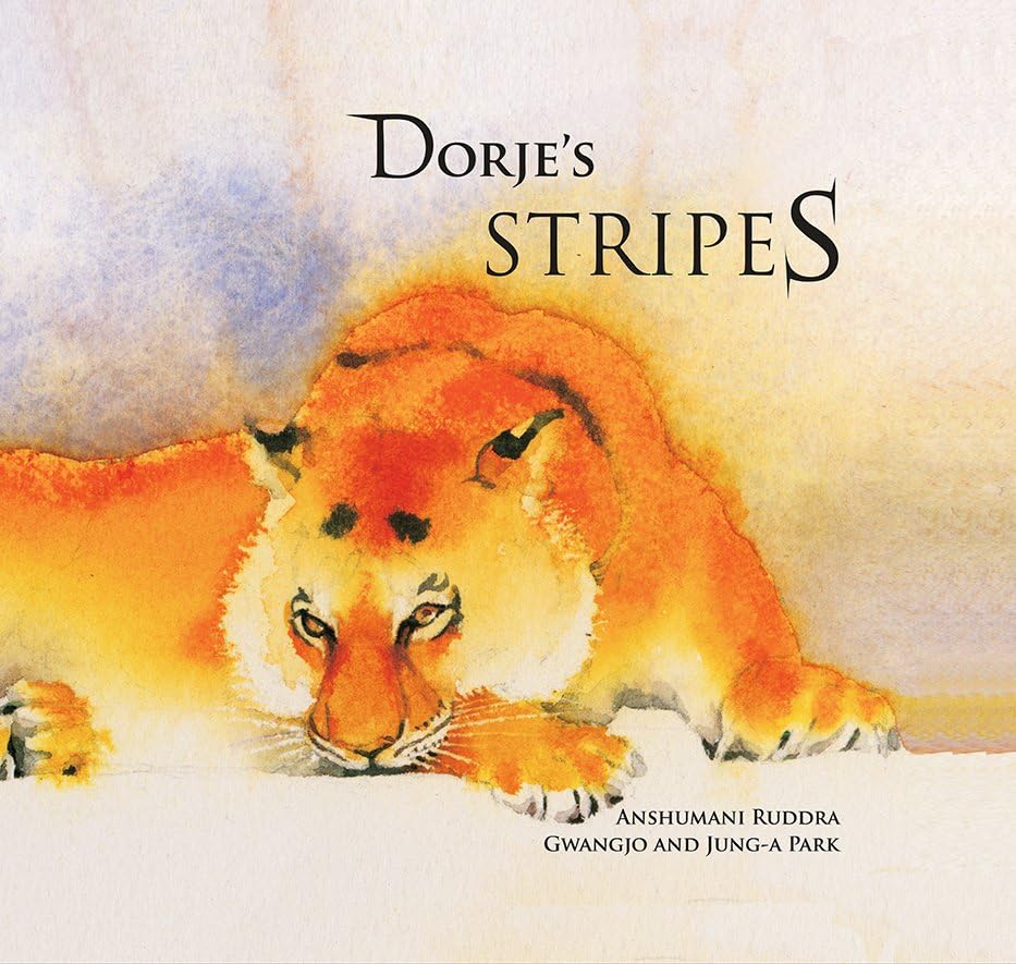 Front cover of the book 'Dorje's Stripes' by Anushka Ravishankar.