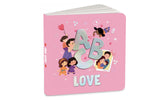 Front cover of the Board Book book 'ABC Love: A Heartwarming A to Z Journey of Love | Illustrated Board Book for Kids and Toddlers to Explore Love and Kindn' by Penguin.