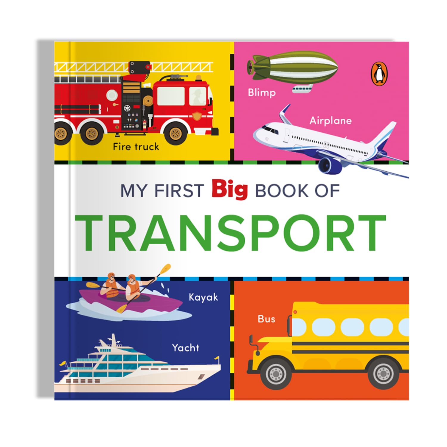 Front cover of the Board Book book 'My First Big Book of Transport: Illustrated Board Book of Transport for PreSchool Kids, Toddlers | Book for 1+ [Penguin' by Penguin.