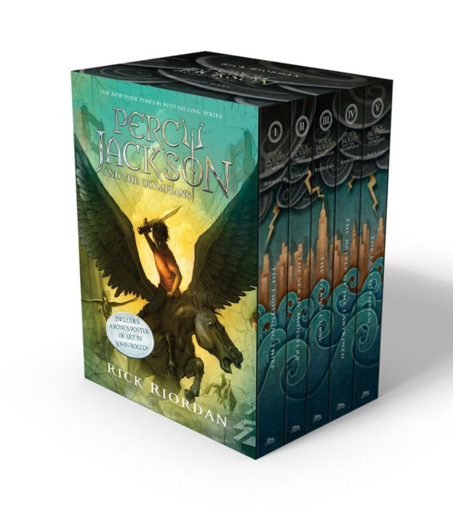 Percy Jackson and the Olympians 5 Book Paperback Boxed Set with A Bonus Poster NYBooksHub