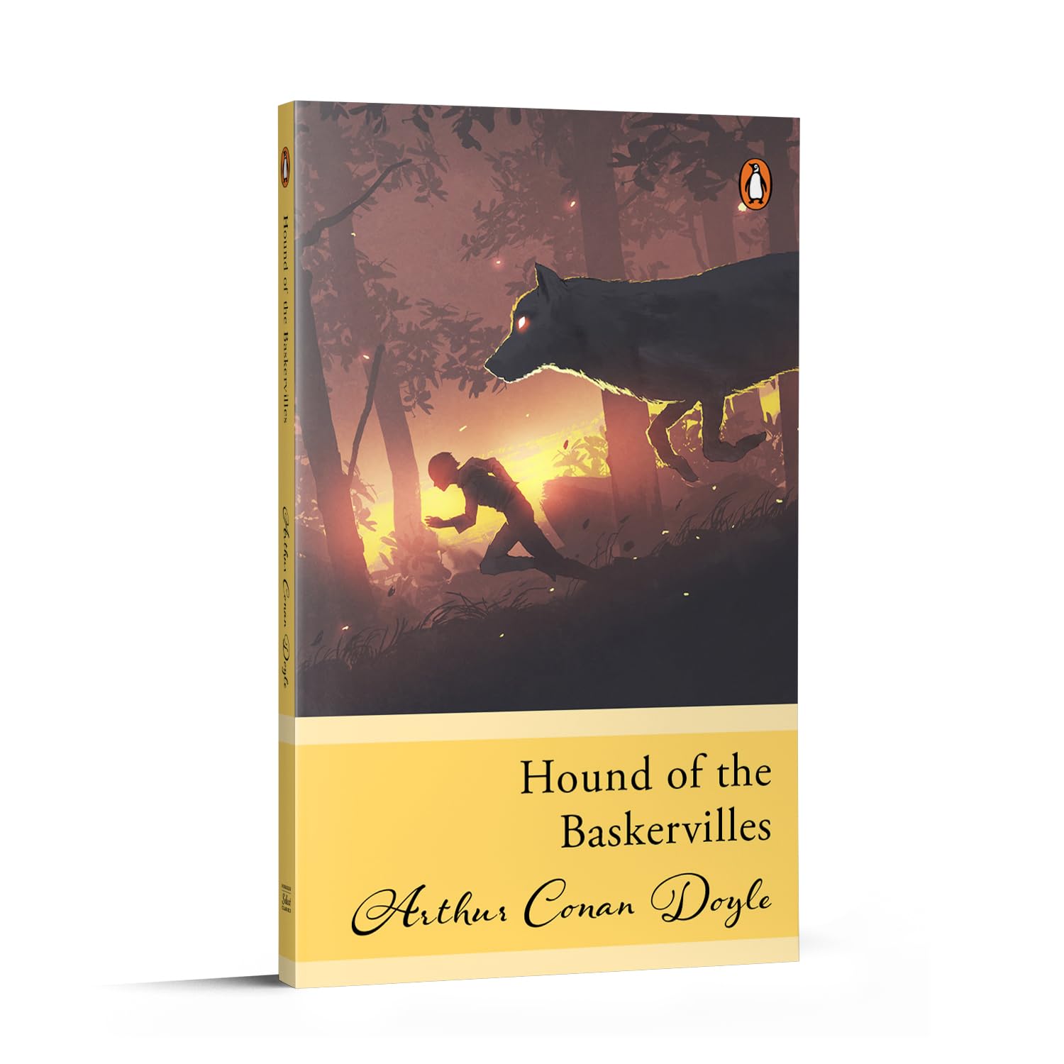 Front cover of the book 'Penguin Select Classics: Hound of the Baskervilles:' by Arthur Conan Doyle.