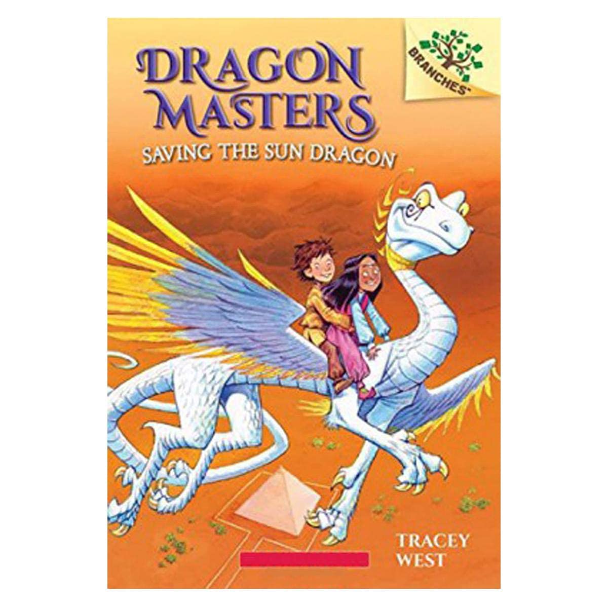Front cover of the book 'Dragon Masters #2: Saving The Sun Dragon' by Tracey West.