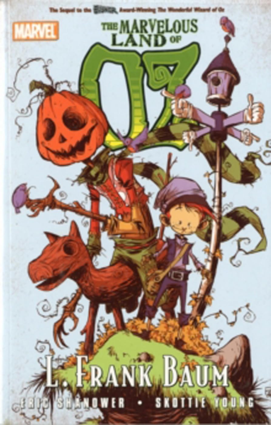 Front cover of the book 'The Marvelous Land of Oz (Marvel Classics)' by Baum, L. Frank.