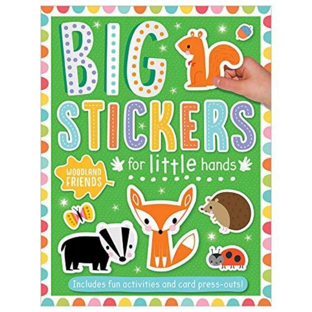 Front cover of the book 'Big Stickers for Little Hands Woodland Friends' by Elanor Best.